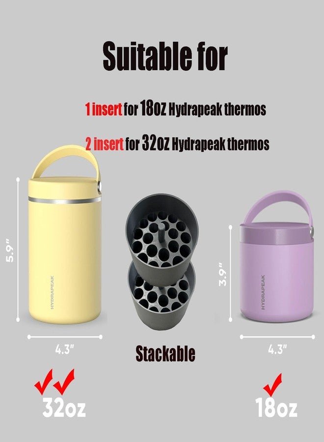 JILINWEI 3ml Vial inserts for Hydrapeak Food Thermos, Holds 20 Vials in 18 and 32oz Hydrapeak Food Thermos,Stackable - Image 4